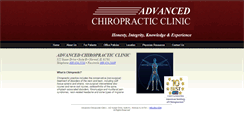 Desktop Screenshot of advancedchiropractic-normal.com