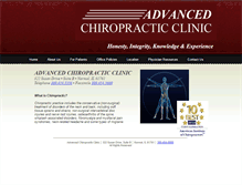 Tablet Screenshot of advancedchiropractic-normal.com